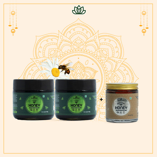 Buy 2 Tulsi Honey(410gm) & Get Kashmiri Honey (250gm) Free