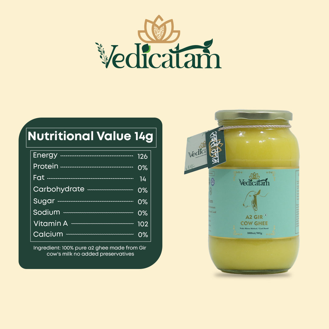 Vedicatam Pure A2 Gir Cow Ghee - 100% Natural and Organic