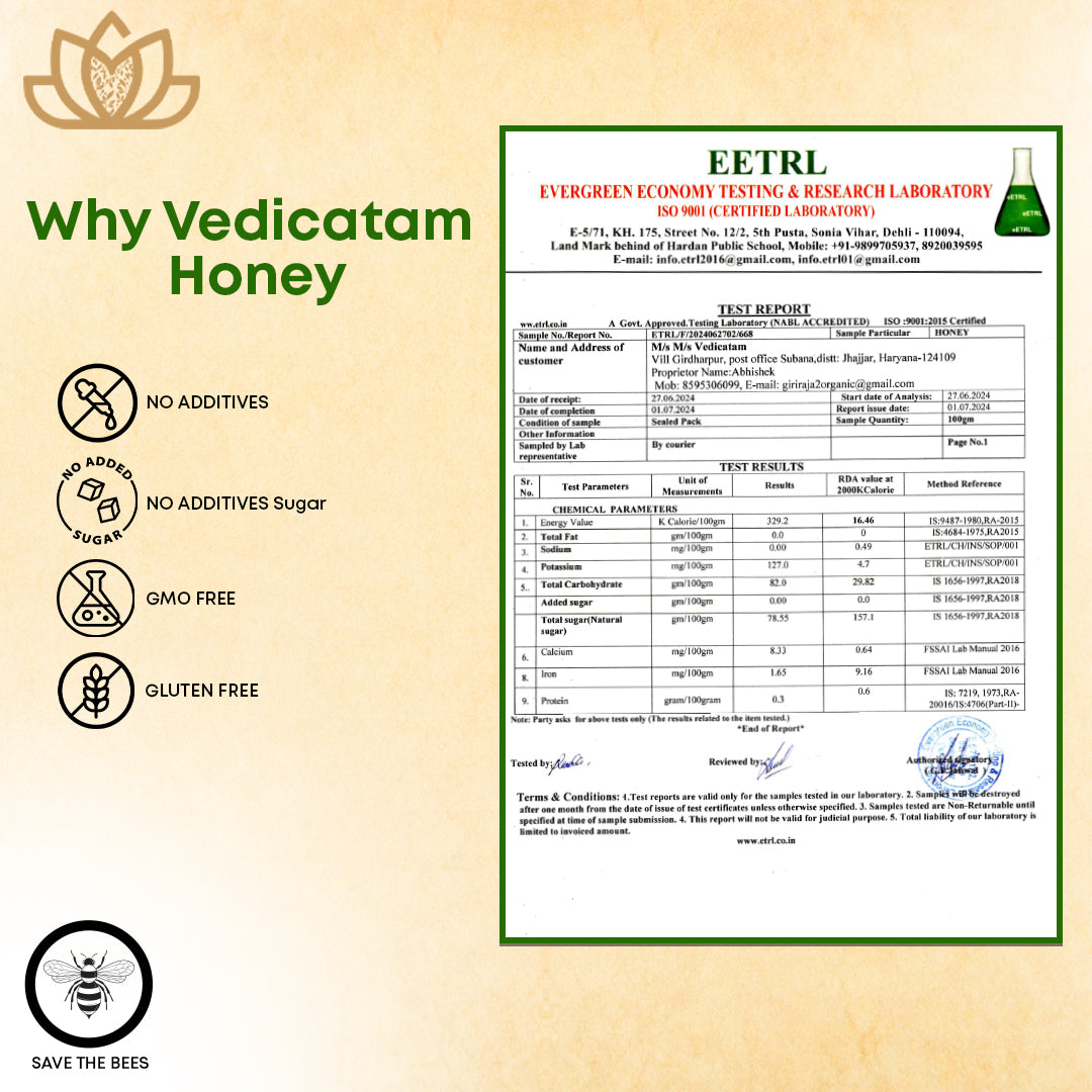 Vedicatam Premium Kashmiri Raw Honey