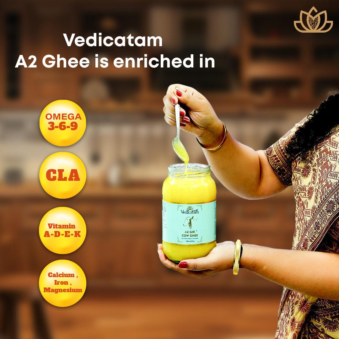 Vedicatam Pure A2 Gir Cow Ghee - 100% Natural and Organic